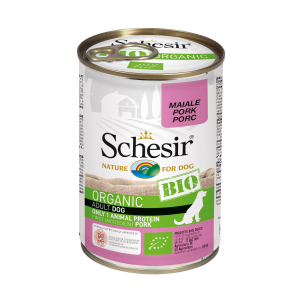 Schesir organic pork dog food - 400g