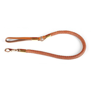 Laisse en simili cuir avec ressort - Chasse Vivog - <108cm - 2cm - marron