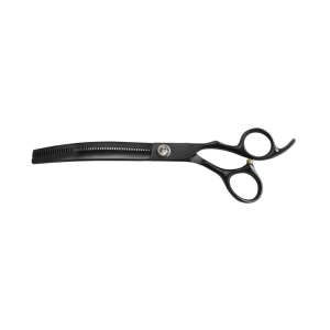 Ciseaux courbés sculpteurs Black Titanium - Optimum - 20,5 cm