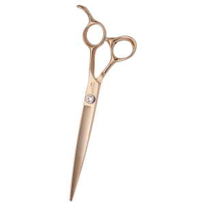Ciseaux droits avec poucette Rose Pearl - Optimum - 20,5cm