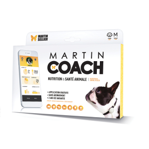 Traqueur d'activité pour chien - Martin coach - blanc