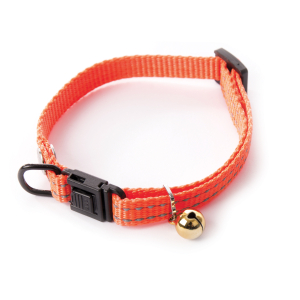 Nylon Cat Collar - Flash - 20/30cm - 1cm - Orange