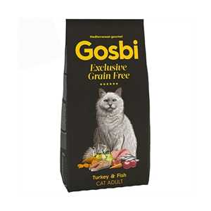Croquette Gosbi Exclusive Grain Free Turkey & Fish Cat Adult - 400g x 1