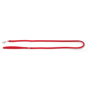 Laisse chat en nylon - Classique Tubulaire - 1m20 - 1cm - rouge