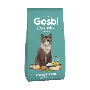 Croquette Gosbi Exclusive Chicken & Salmon Sterilized - 400g
