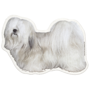 Autocollant - Lhassa Apso - 14/15cm - blanc