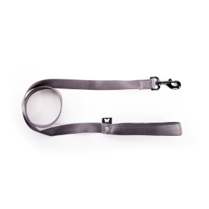 Laisse pour chien - nylon gris anthracite