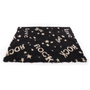 PetBed Roll - Rock Pattern - 10m - Black