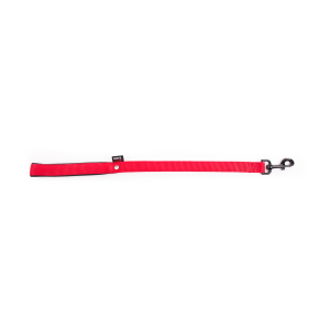 Laisse double épaisseur en nylon - Classique - 60cm - 2.5cm - rouge