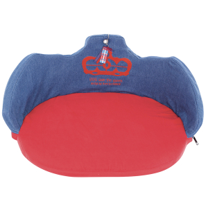 Corbeille ovale - Dog save the queen - rouge