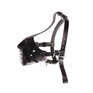 Leather Muzzle - Rottweiler - Size 1 - Black