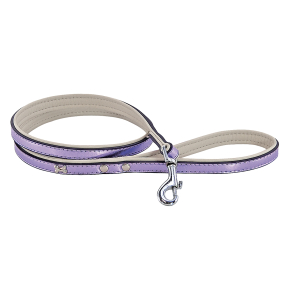 Laisse fantaisie - Pearly - <100cm - 1.6cm - parme