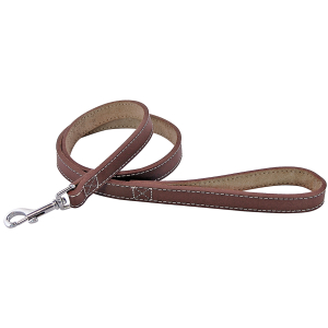 Laisse en cuir - Chasse - 1m - 2cm - marron