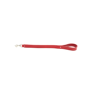 Leather leash - Double leather - 0.60m - Red