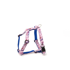 Nylon Harness - Camouflage - 45/65cm - 2.5cm - Pink