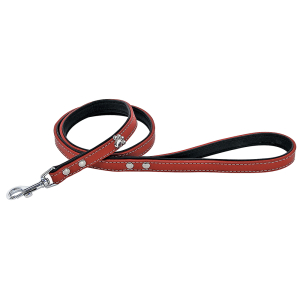 Laisse en simili cuir - Classique Vivog - 1m - Noir