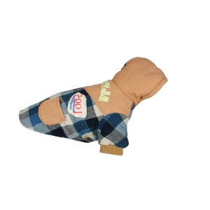 Manteau - Patchwork - L - Bleu