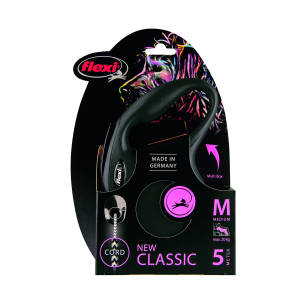 Laisse rétractable avec cordon pour chat - NewClassic - 5m - noir 1