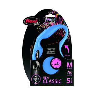 Laisse rétractable avec cordon pour chat - NewClassic - 5m - bleu 1
