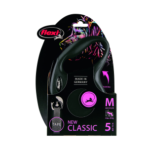 Laisse rétractable avec cordon pour chat - NewClassic - 5m - noir 1