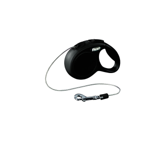 Laisse rétractable avec cordon pour chat - NewClassic - 3m - noir 1