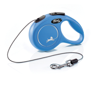 Retractable leash with cord for cat - NewClassic - 3m - blue