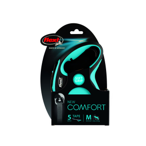 Laisse rétractable - New Confort - M - 5m - bleu 1