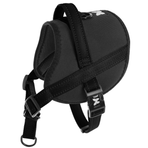 Harnais en nylon - Hop&Stop - XXL - 75/100cm - 3cm - noir
