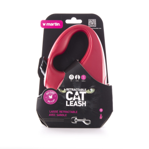 Laisse enrouleur sangle - So cat - S - 5m - rouge