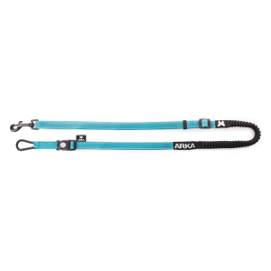 Nylon leash - Basic Canicross - 1.3<2.2m - 2cm - turquoise