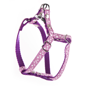 Harnais en nylon - Etoiles - XS - Rose