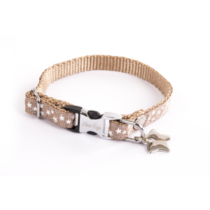 Nylon Necklace - Stars - XS - Brown