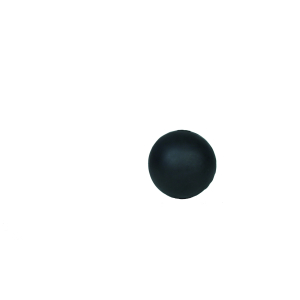 Durable rubber ball - Rubb'n'Black - XL - 9cm - black