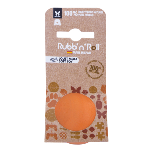 Floating and soft rubber ball - Rubb'n'Soft - S - 5cm - orange