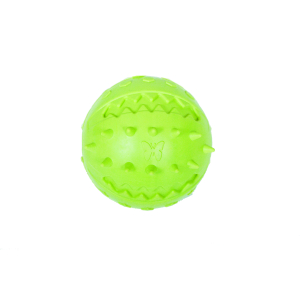 Rubber dental nubby ball - Rubb'n'Dental - 7cm - green