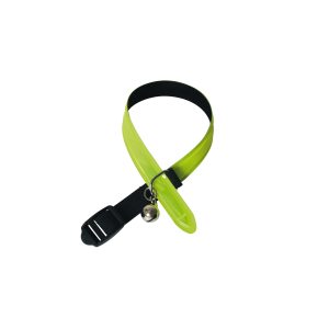 Cat collar in TPU - Reflectite - <30cm - 1.2cm - yellow