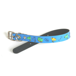 Collier serigraphie - bleu
