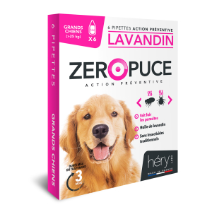 Large dog lavandin pipettes - Zero Flea - 6 x 1.5ml