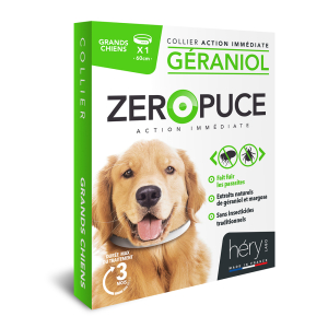 Large dog collar geraniol - Zero Fleas - 60cm
