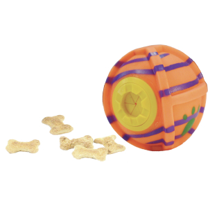 Vinyl treat ball - 14cm - orange