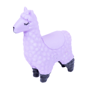 Lama en latex - 4 pattes - violet