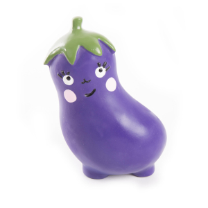 Aubergine en latex - Les amis vitaminés - mauve
