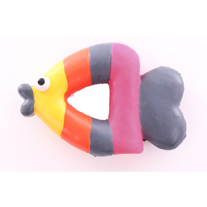 Poisson papillon en latex  - marron