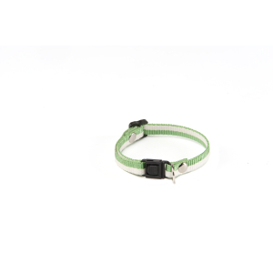 Collier chat en nylon - Bambou - 15/25cm - 1.5cm - vert