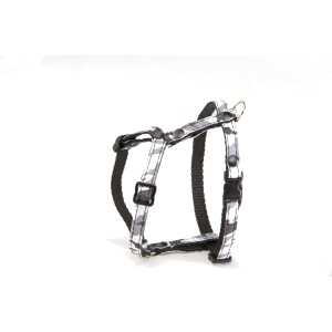 harnais chat en nylon - Camouflage - 25/38cm - 1cm - gris