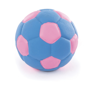 Balle de foot en latex - bleu
