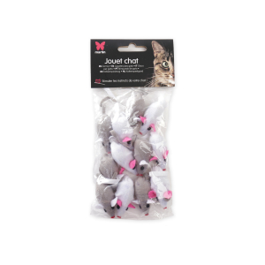 Pack de 12 souris - 4cm - multicolore