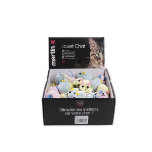 Souris en peluche pour chaton - Assortiments - multicolore