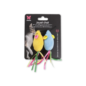 Souris en peluche - Rainbow - 5cm - multicolore