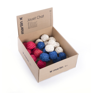 Balle en rotin - Ethnique - multicolore